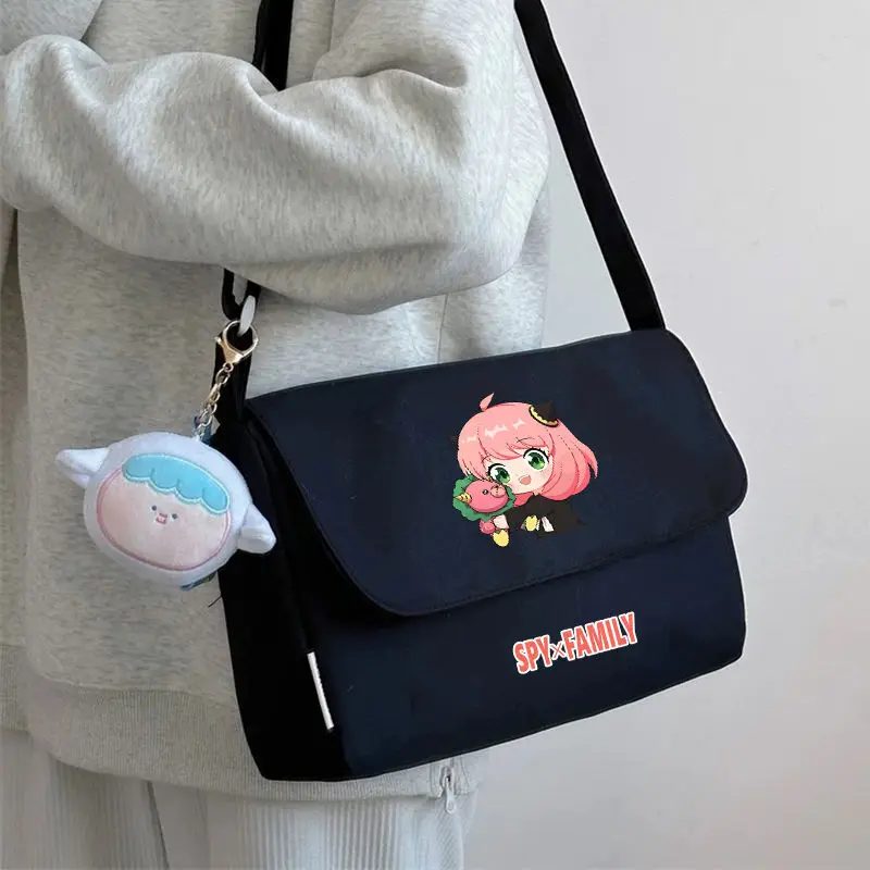 Spy X Family Single Shoulder Crossbody For Primary And Secondary Girls Cute Large Capacity School Bag Aniya Anime Merchandise
