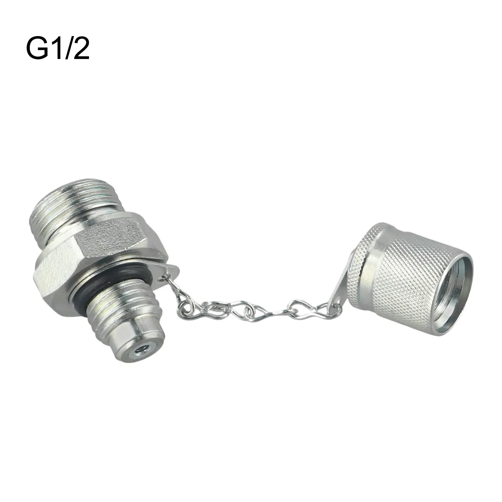 Hydraulischer Adapter aus verzinktem Stahl, gratfreies Gewinde, Schlauchanschluss-Adapter, klare, gratfreie Gewinde-Auspuff- und Probenahmefunktionen