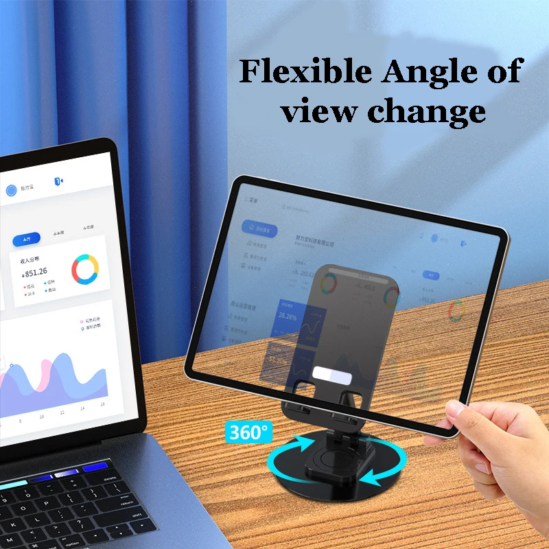 Metal 360° Rotation Mobile Phone Holder Aluminum Alloy Universal Tablet Support Metal Stand Mount Holder For iPhone Xiaomi Moto