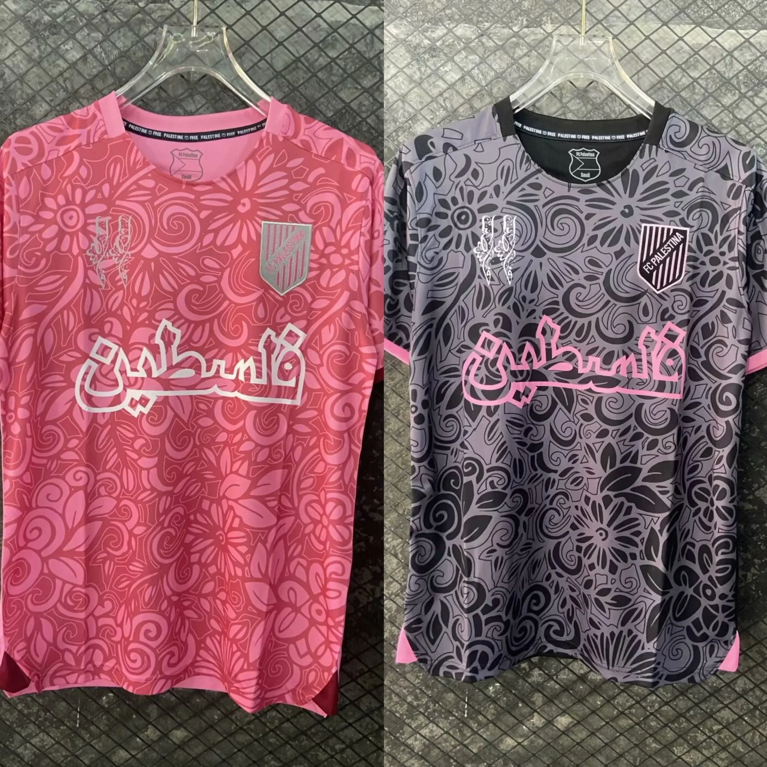 Camiseta Chilean Palestino impresa en 3D 2425, una rara camiseta rosa del equipo de fútbol para hombres y mujeres, camiseta transpirable y de secado rápido