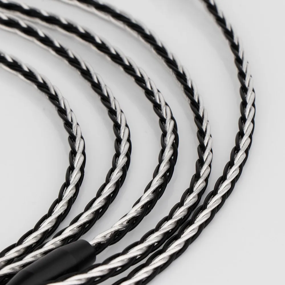 하이파이 오디오 이어폰 케이블, HD700 4 핀 XLR용, 6N 단결정 실버, 밸런스 헤드폰 업그레이드 케이블, 2.5mm, 4.4mm