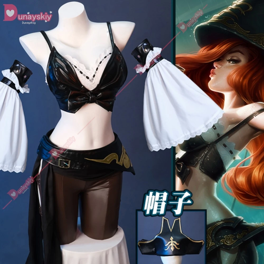 

LOL Miss Fortune Cosplay Costume Game LOL The Bounty Miss Fortune Outfit Halloween Women Suit Champion Skin