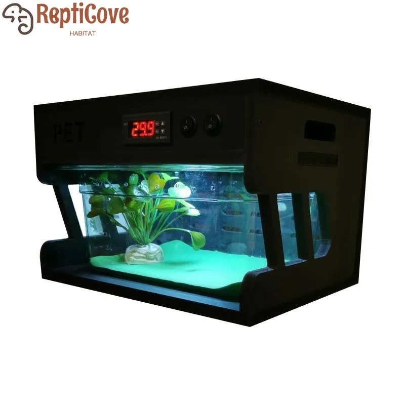 

Мини-террариум с подогревом, акриловый шкаф для разведения рептилий, теплое укрытие для ящериц, змей, лягушек, пауков, зимняя коробка для подогрева домашних животных