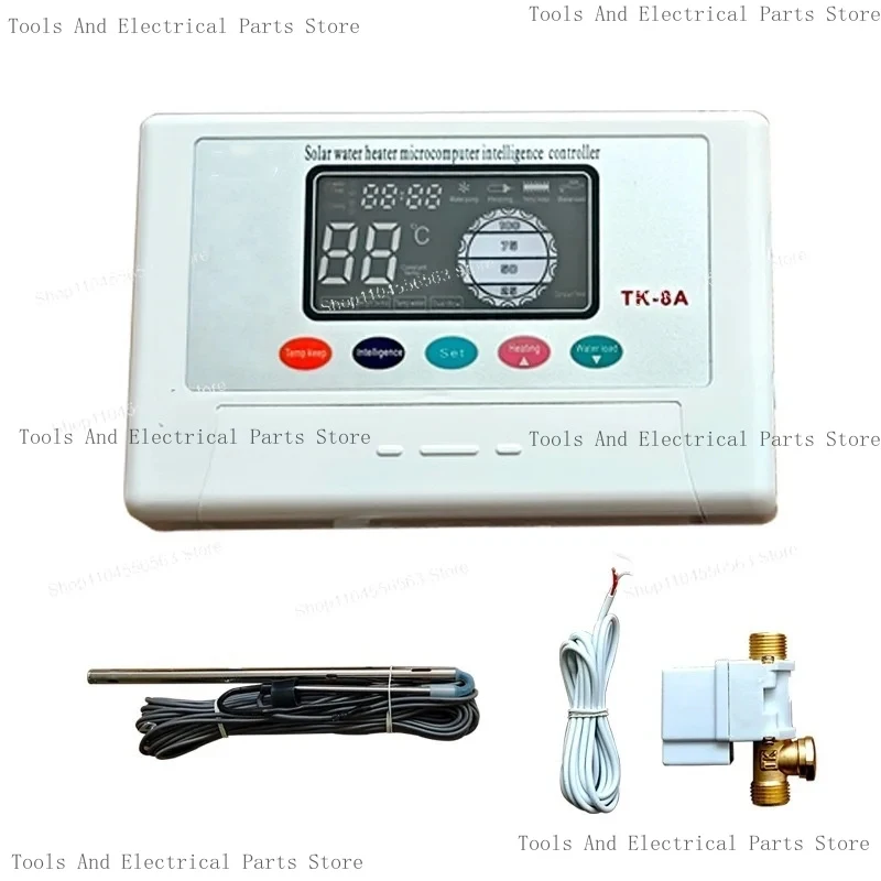TK-8A 2000W Solar Water Heater Controller 220V/110V AC, Microcomputer Smart Temp & Level Control