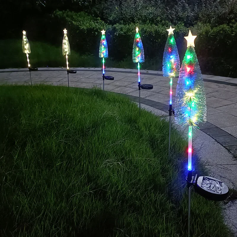 Neue Solar Star Weihnachtsbaum Rasen Licht LED Weihnachtsdekoration Garten Garten Dekoration Licht