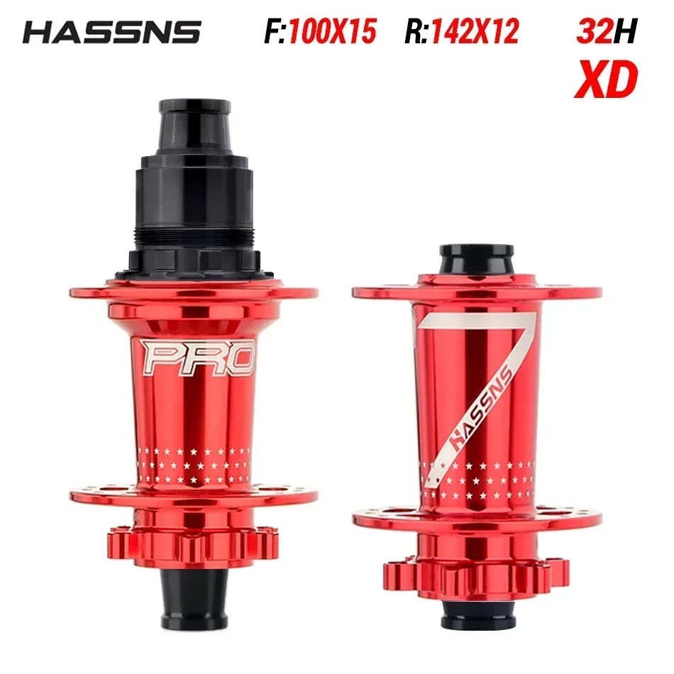 HASSNS PRO7 Bicycle Hub 32H J-Bend Spokes 135x10 142x12 12x148 HG