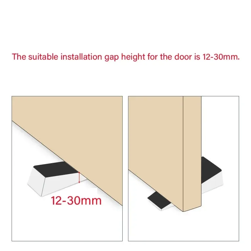 Silicone Safety Door Stopper Anti-collision Door Block Wedge Retainer Holder Door Stop For Home Office Floor Door Security