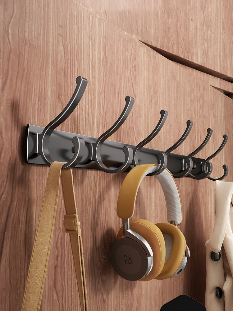 Montado na parede pendurado roupas gancho rack com forte capacidade de carga no quarto walk-in armário sem furos de perfuração