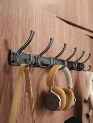 Wall Mounted Hanging Clothes Hook Rack With Strong Load-Bearing Capacity In The Bedroom Walk-In Closet Without Drilling Holes