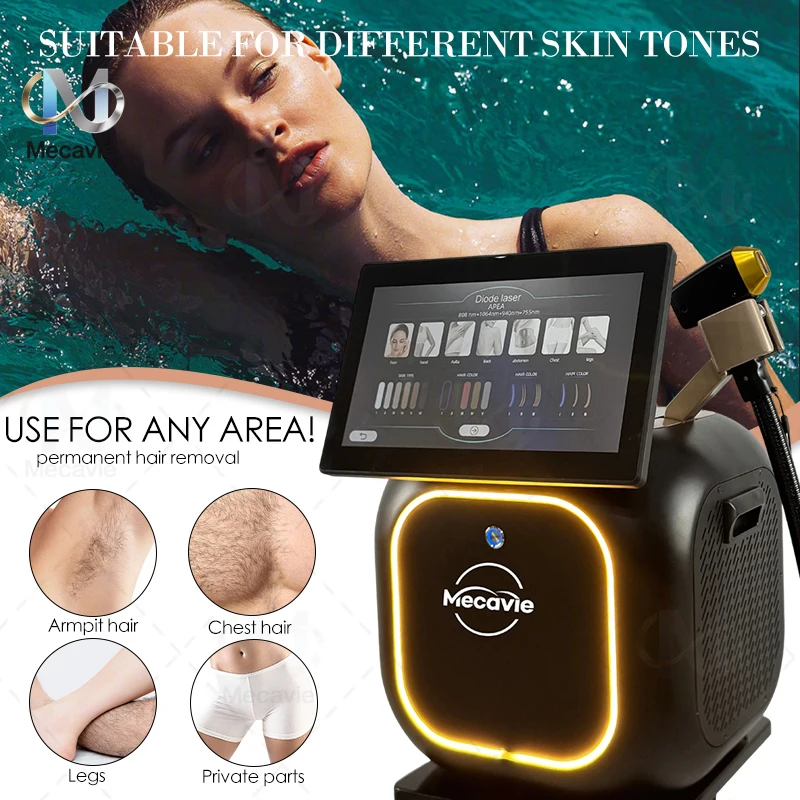 

Профессиональный диодный лазер для эпиляции 2026 года, 4000 Вт, высокая мощность, 4 длины волны (755, 808, 940, 1064 нм), александритовый, с технологией Ice Titanium, для перманентного удаления волос