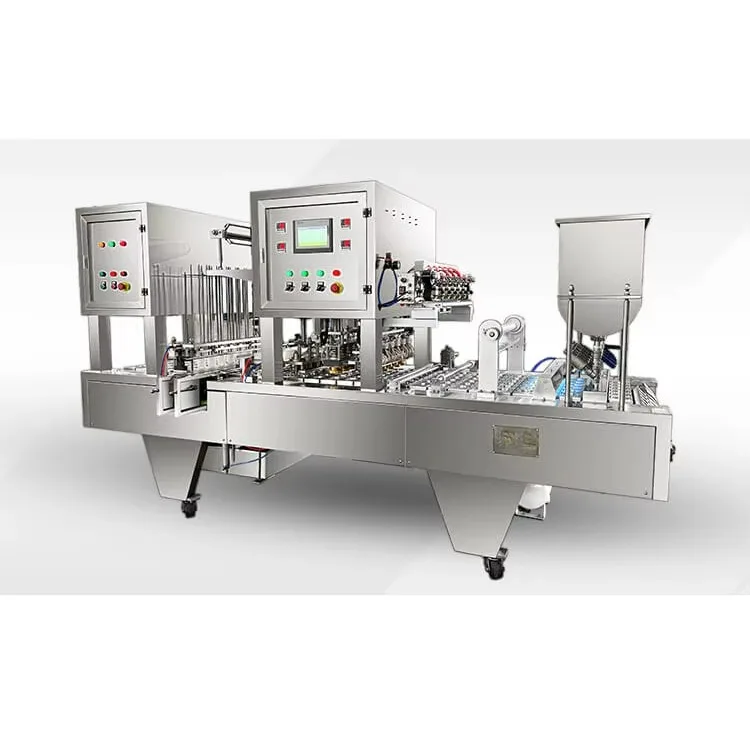 Automatic Yogurt Pudding Ice Cream Water Jelly Cup Filling Sealing Machine