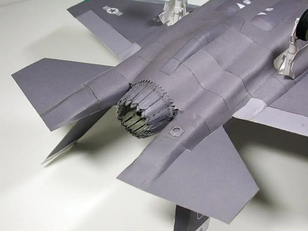 1:33 US F-35 II Lightning Fighter Paper Model Aircraft Model Handmade DIY Jigsaw Puzzle Toy