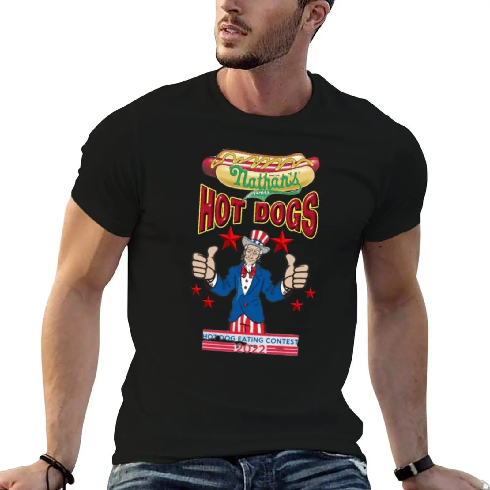 Nathan_s Famous Hot Dog 2022 T-Shirt Essential Solid Color T-Shirt