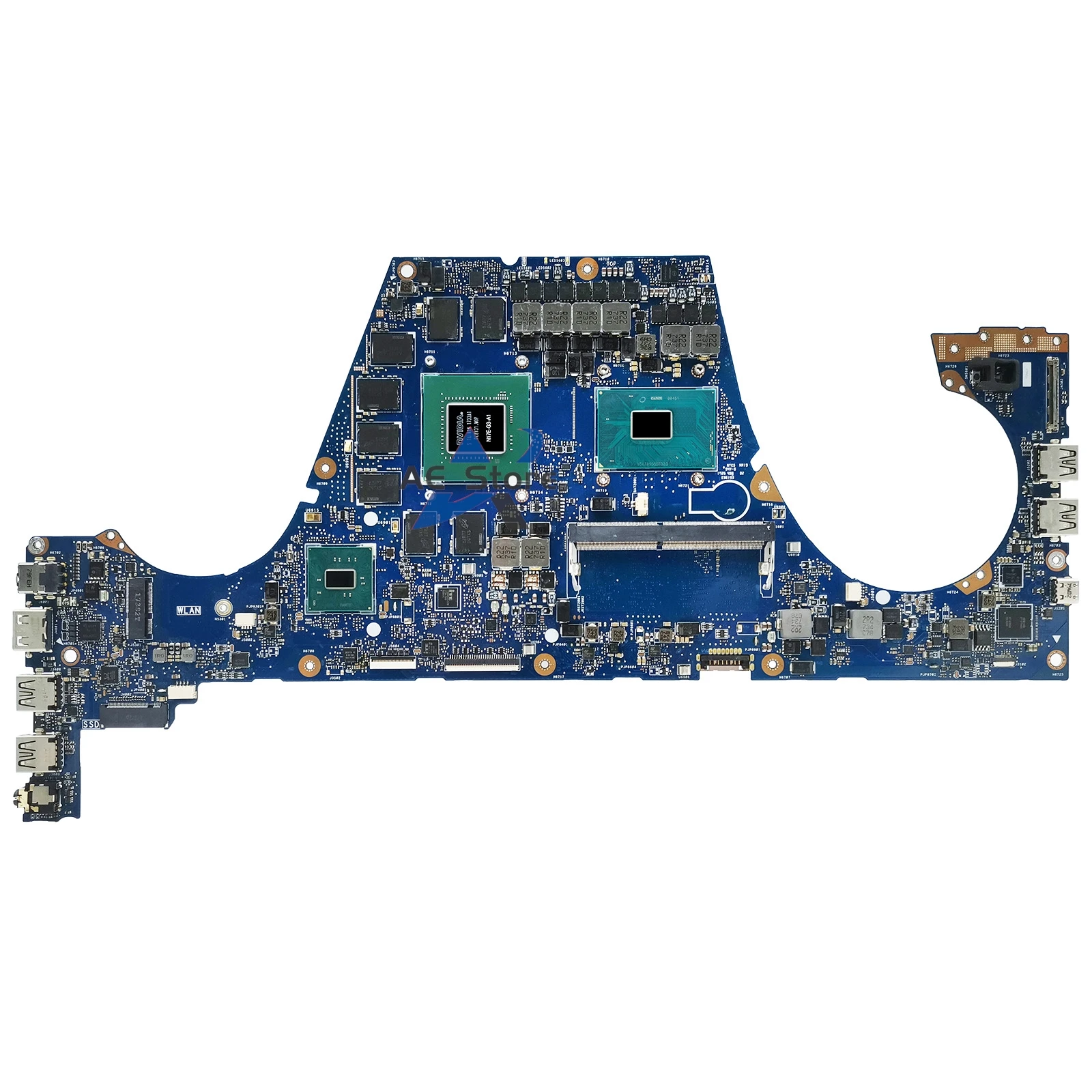 GX501 Mainboard For ASUS GX501V GX501VI GX501VIK GX501VSK Notebook Laptop Motherboard With GTX1080/8G I7-7700HQ 8G/RAM