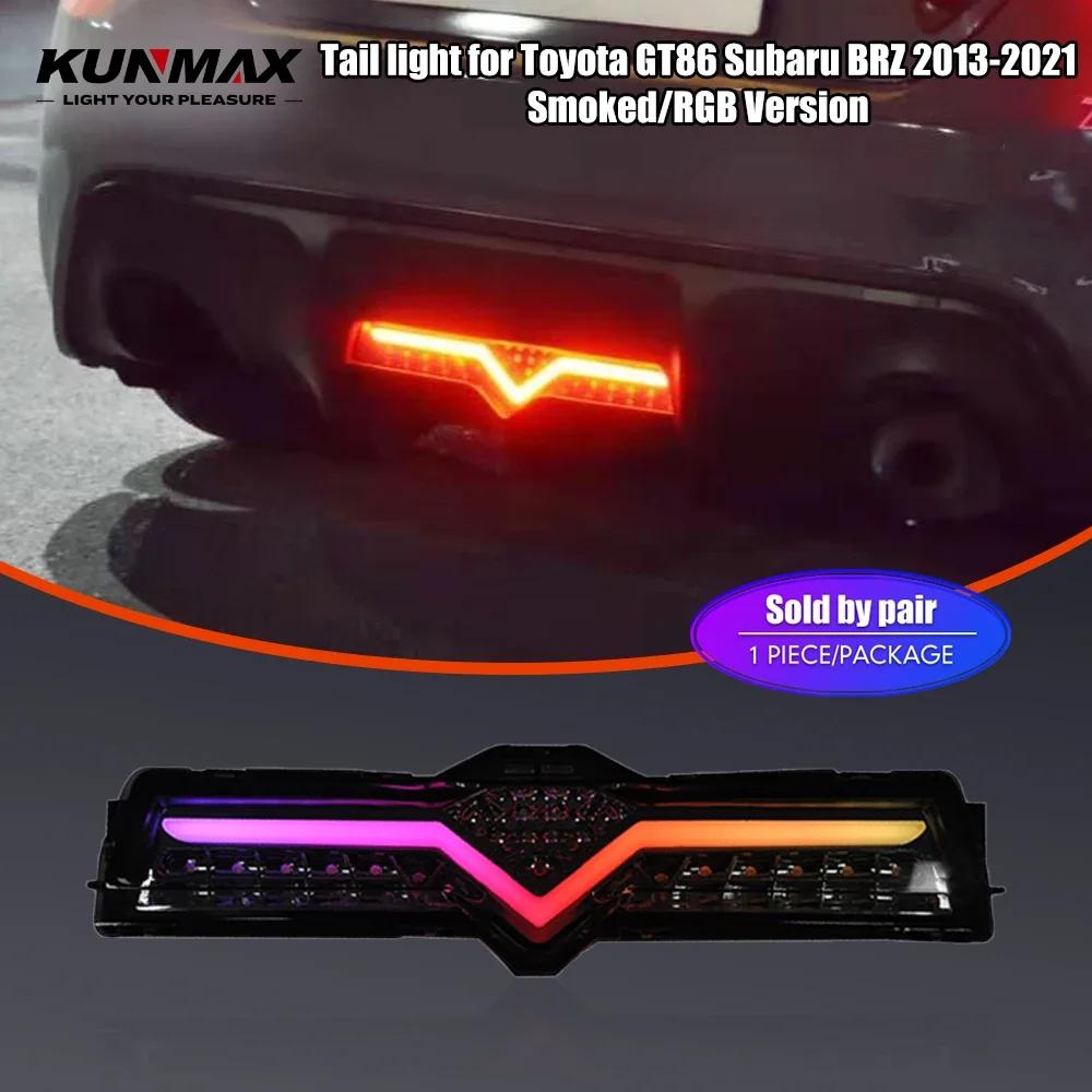 1PC LED Reflector Rear Fog Light For TOYOTA GT86 SUBARU BRZ 2013-2021 Brake Reverse Tail Lamp Taillights Assembly Plug and Play