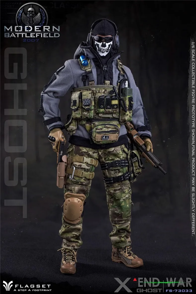 FLAGSET FS-73033 1/6 Soldier Modern Battlefield End War Full Set 12'' Action Figure Model Toy In Stock