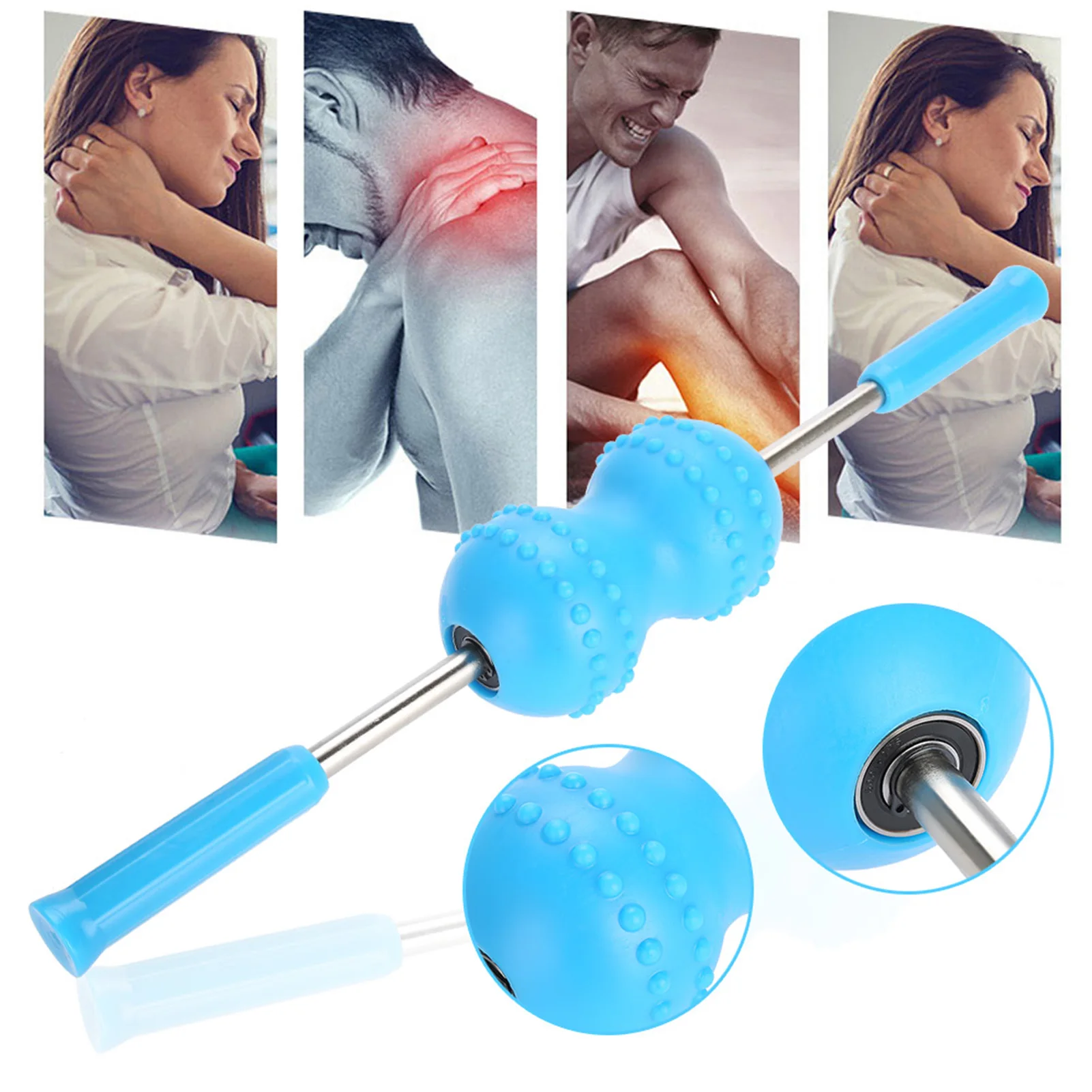 

Multifunctional Body Muscle Yoga Massage Roller Stick Meridian Pain Relief Stick Meridian Massage Stick Massage Roller Stick