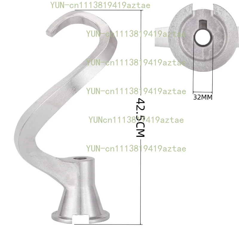 SC-40L Dough Hook Replacement, Stainless Steel Kneading Arm for Commercial Stand Mixer