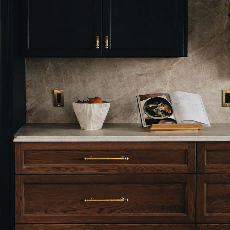 Goo-Ki Kuningan Antik Paduan Seng Pegangan Kabinet Pegangan dan Kenop Furnitur Pintu Dapur Laci Kabinet Di Tarikan Kabinet