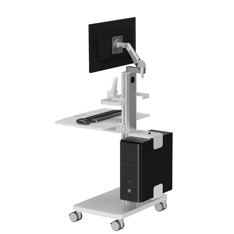 Carro médico, carro de escaneo Oral con ruedas para uso en clínicas hospitalares, carrito para ordenador portátil D788