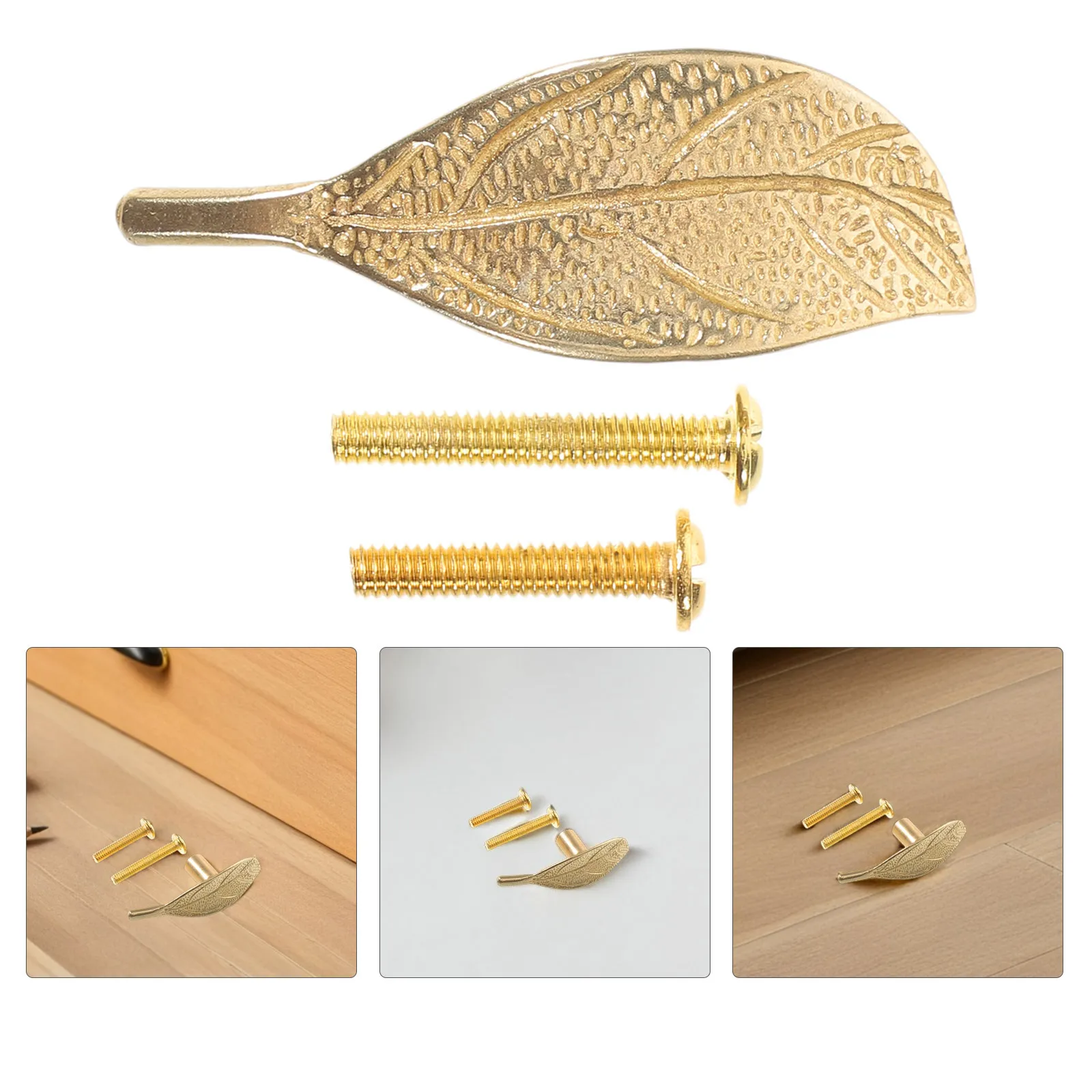 

Rustic Farmhouse Solid Brass Leaf Drawer Pulls Cabinet Handles Kitchen Dresser Cupboard Hardware Farmhouse Cabinet Knobs