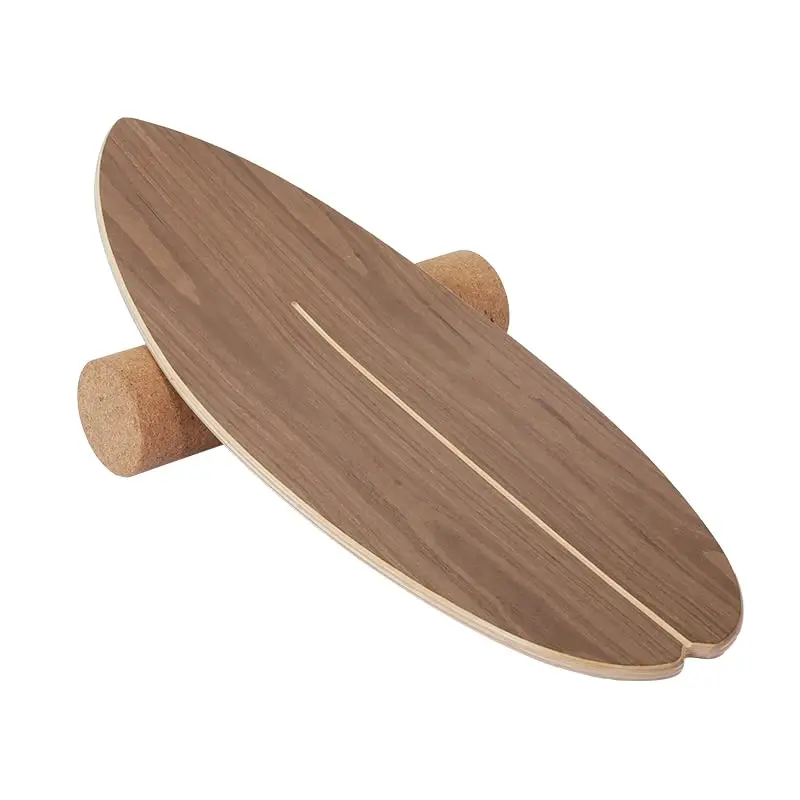 Modernes Robustes Holz-Surfbrett Balanceboard für Indoor/Outdoor Athletiktraining und Körperfitness