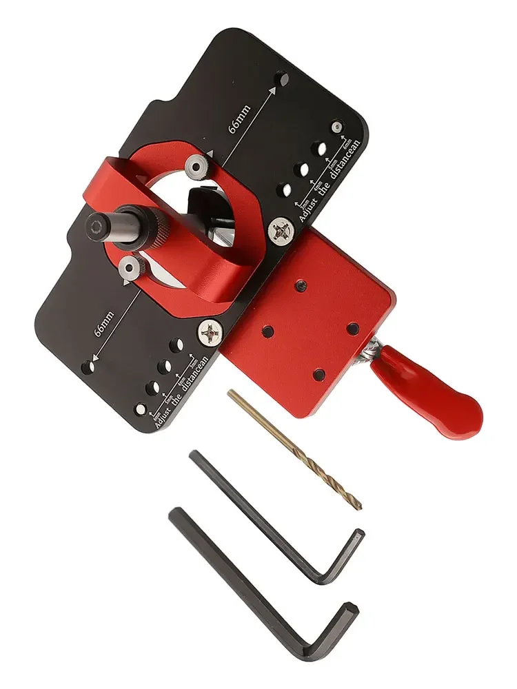 

35mm Hinge Jig Drill Guide Locator Drilling Hole Puncher Install Cabinet Doors For Most Common Hinges Hole Drill Conductor