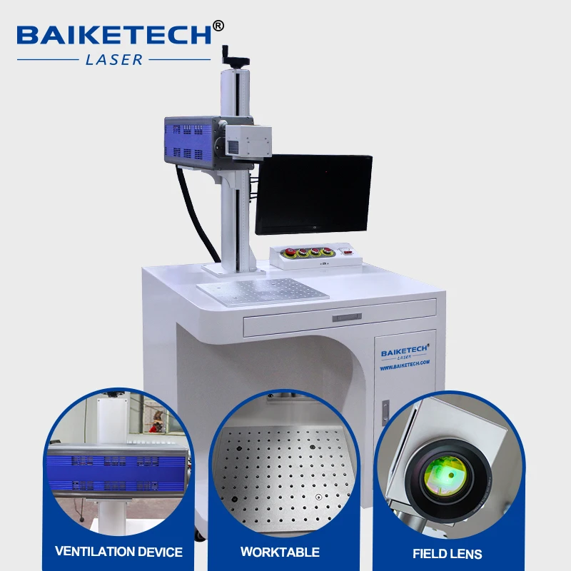 TH-50Pro 50W High Quality CO2 Laser Marking Marker Machine for Leather Paper Plastic Glass Ceramic Acrylic Laser Engraving