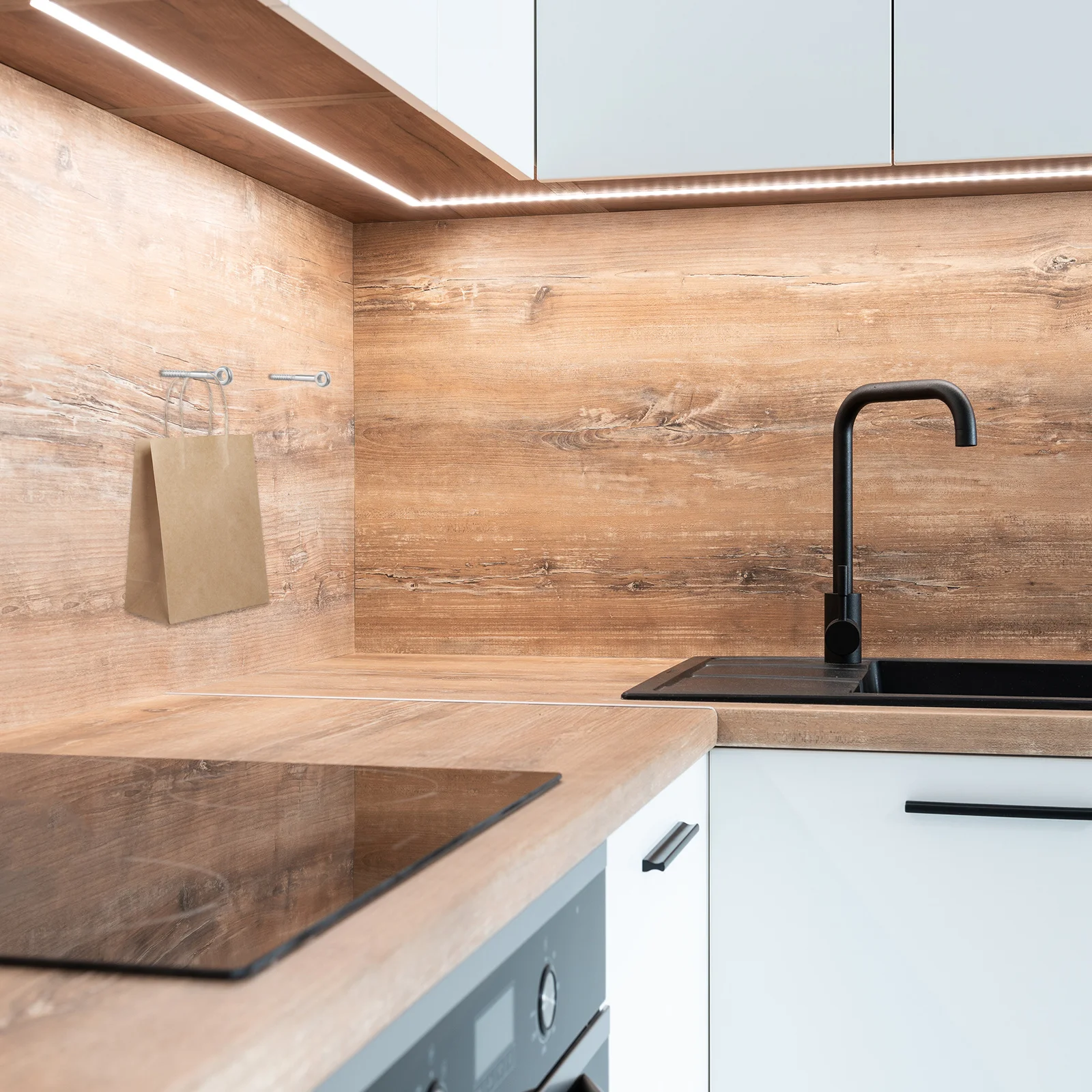 

6Pcs Sturdy Stainless Steel Eye Screws High Quality Points Bite Wood Plywood Drywall Swiftly No Stripping Heavy Duty Eye Screws