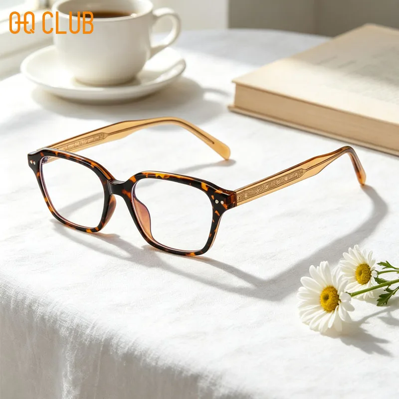 O-Q CLUB Eyeglasses Women's Eyepieces for Reading Myopia Prescription Glasses Man Style Eye Glass Graduated Lenses to Read Grade