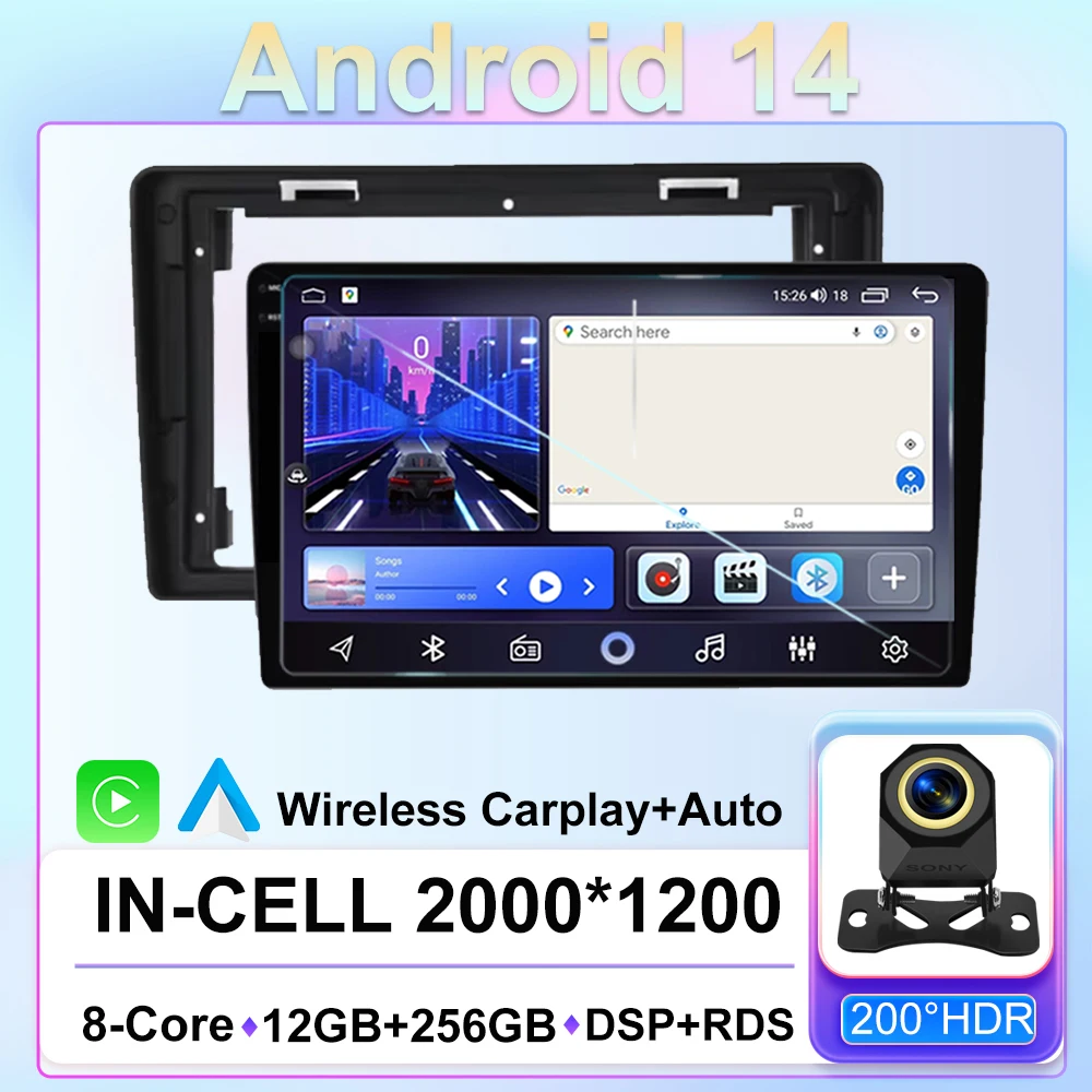 

Car Radio Player For Citroen Berlingo B9 Peugeot Partner 2008 - 2019 Wireless CarPlay Android Auto 2din GPS Navigation 5G Wifi