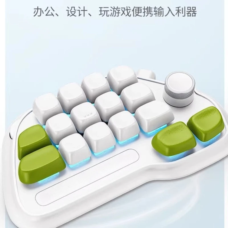 

Knob Mini Mechanical Keyboard Supports Ergonomic Hot-swappable The Third Mock Examination Wireless Keyboard for PS & Office Use