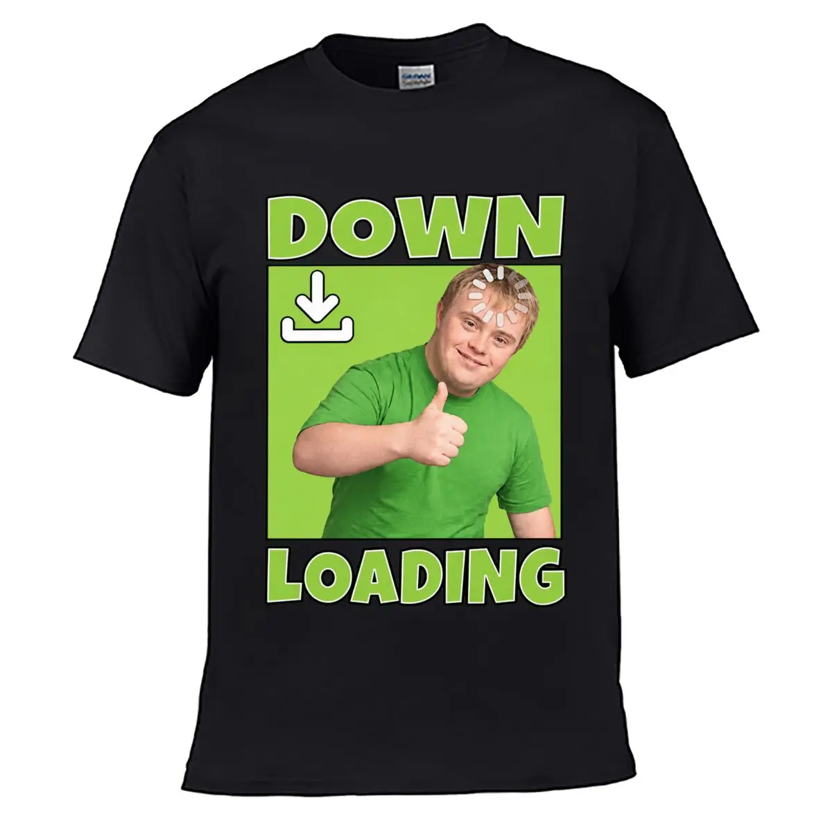 DOWN LOADING Download Spinner Funny Man Graphic Summer short-sleeved Loose Top