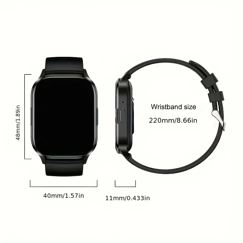 ساعة ذكية نسائية بسيطة وأنيقة، ساعة ذكية للرجال بشاشة AMOLED HD، مكالمات لاسلكية، مساعد صوتي