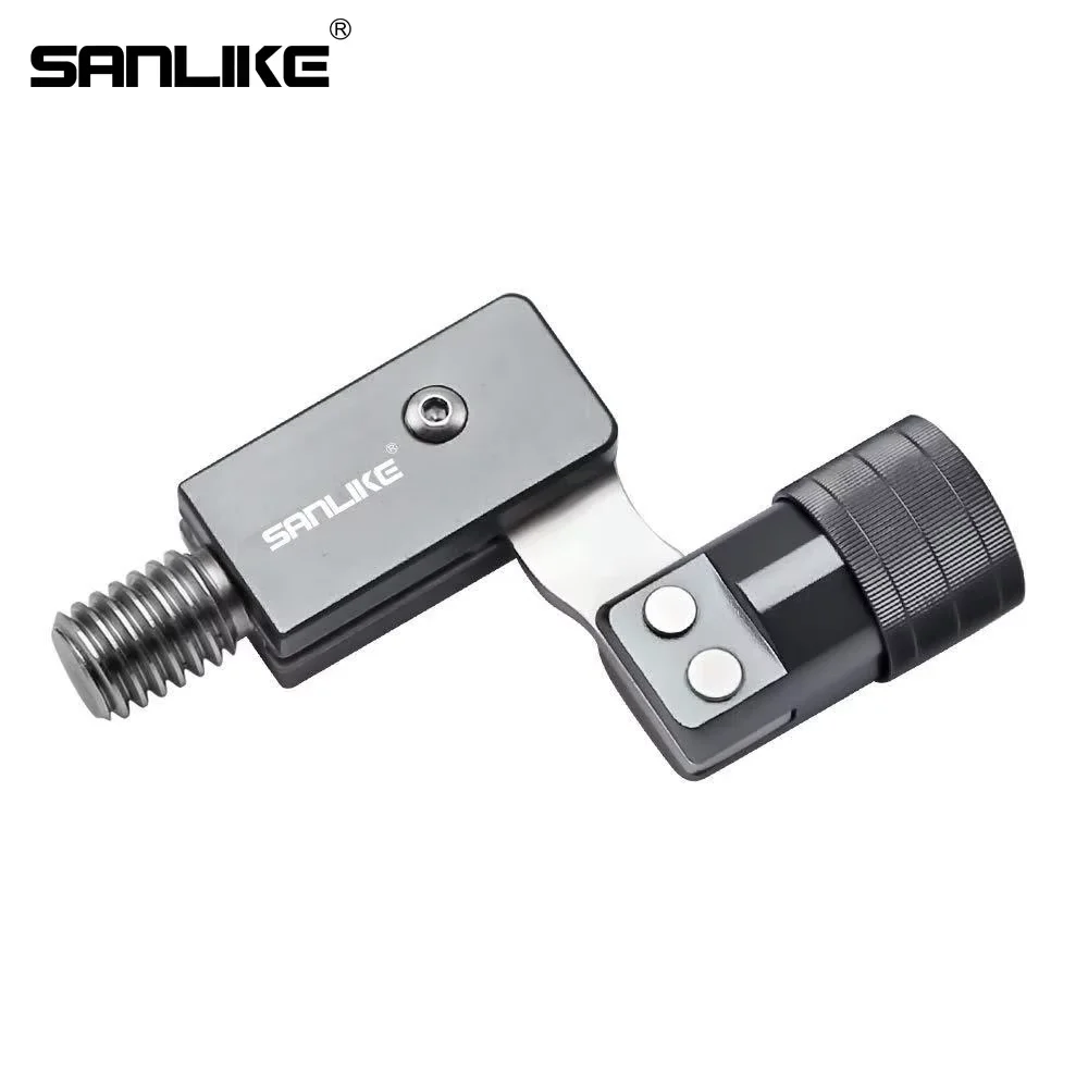 

SANLIKE Stainless Steel Folding Header 12mm Threaded Landing Net Adaptor Header Connector for Fishing Net Head Fishing Tools