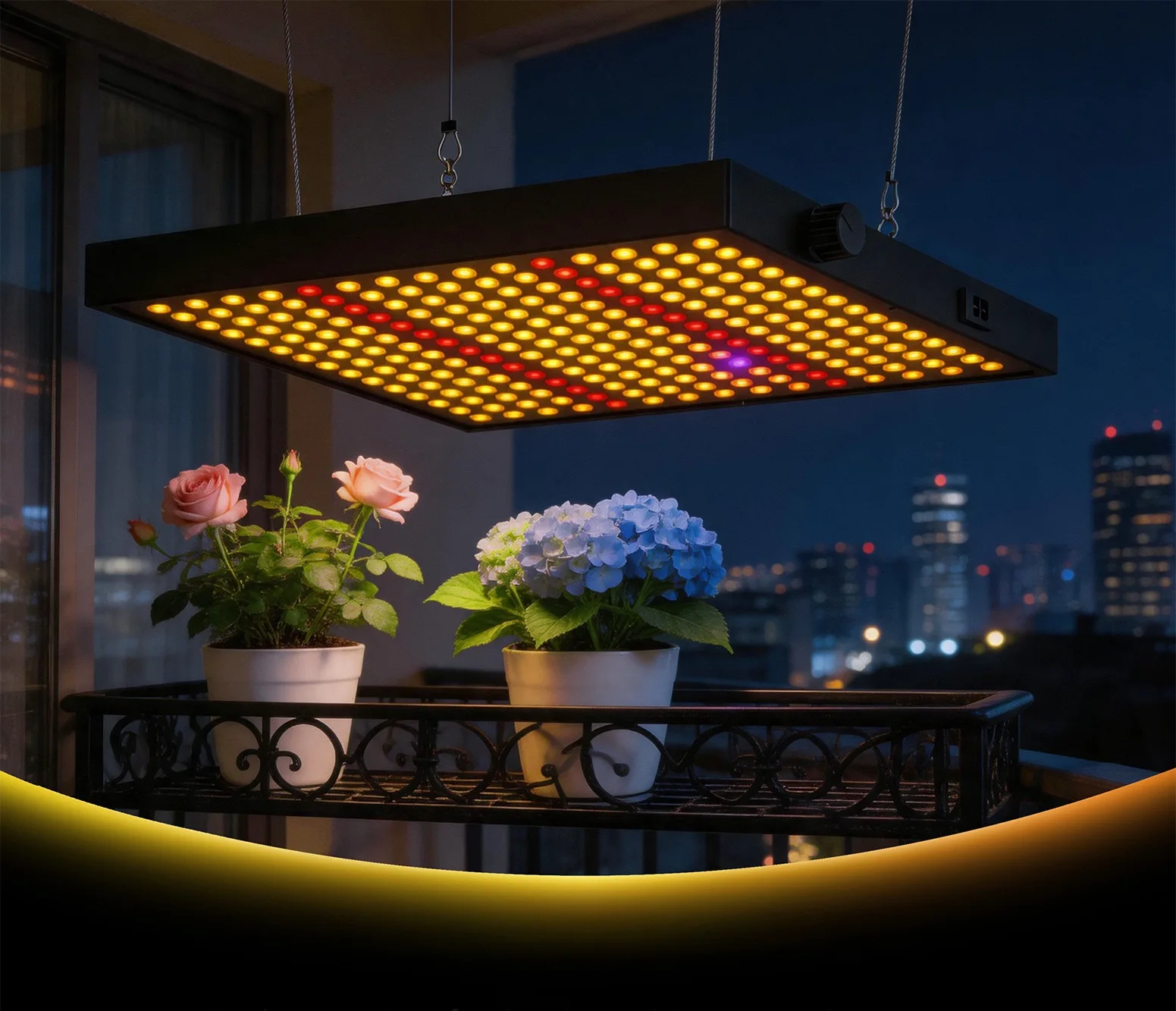 G60 LED-Pflanzenlampe mit Dimmknopf 110V-220V Innenraum-Pflanzenlampe 30W Wasserdichte Rechteckige Pflanzenwachstumslampe – Detail 3