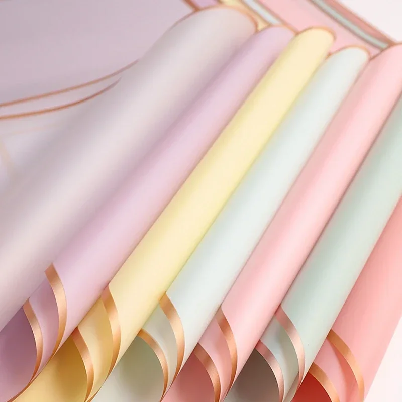 Craft Paper Translucent Waterproof Flower Wrapping Paper Floral Jelly Film Wrapping Flower Paper Wrapping Papers Material