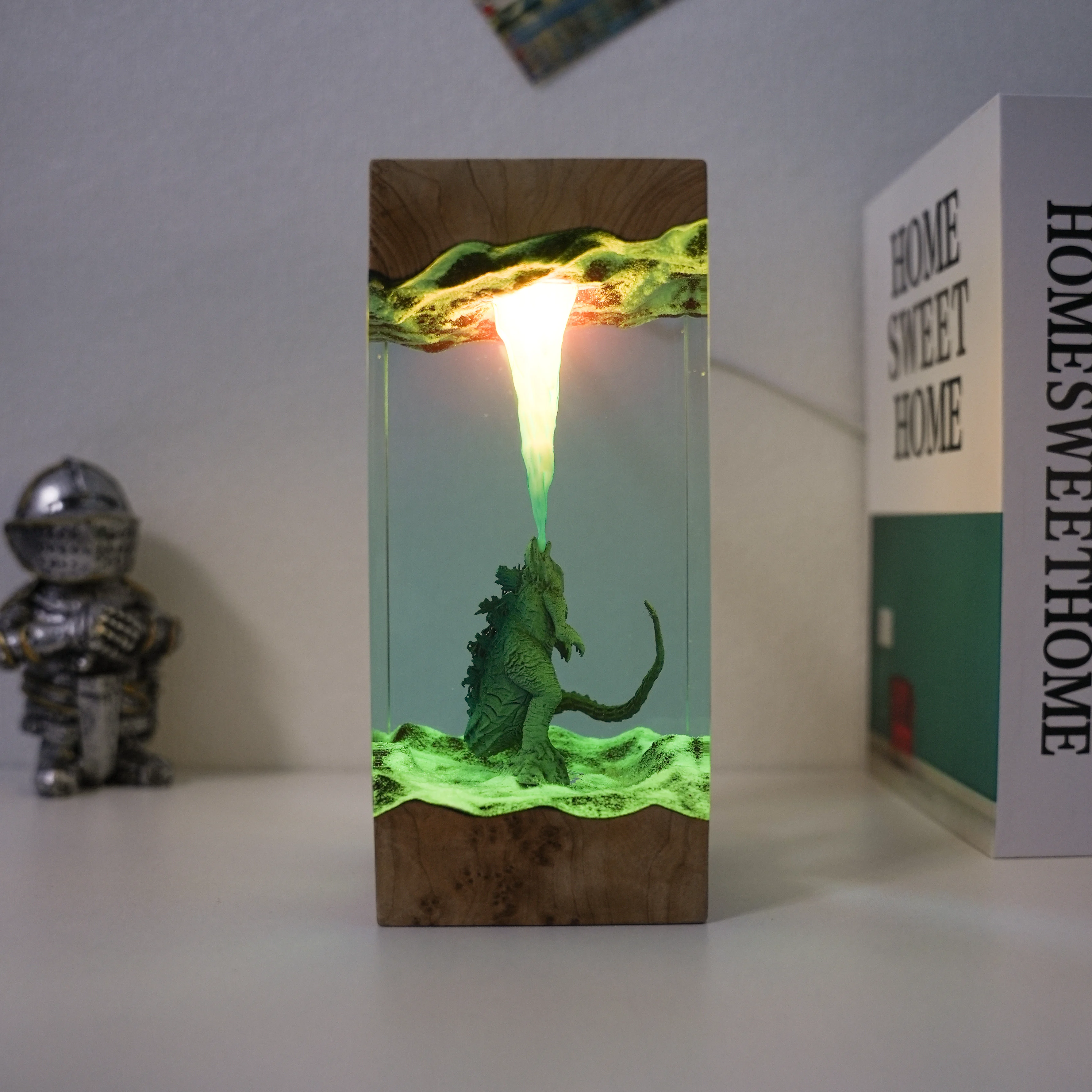 اليدوية بارد Gorgonites الراتنج سطح المكتب الحلي هدايا عيد ميلاد للأصدقاء المحيط موضوع ليلة مصباح لعبة الشكل تحصيل