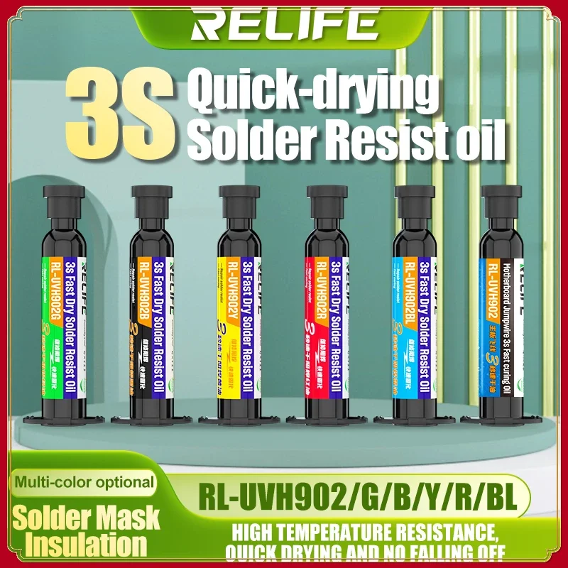 

RELIFE RL-UVH902 Motherboard Flying Line 3 Seconds Quick Dry Oil Wire UV Quick-drying Curing For Phone Repair Jumping