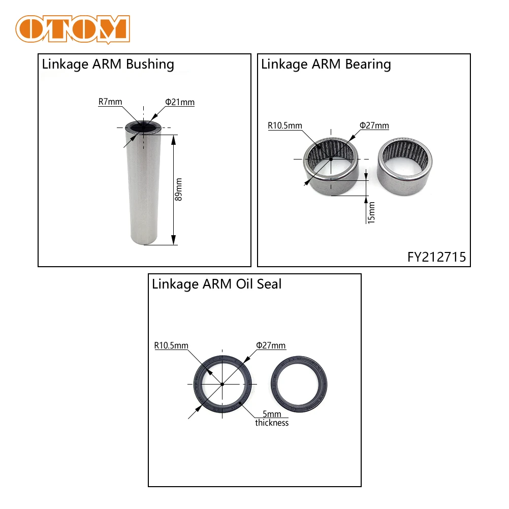 OTOM Motocross Linkage ARM Bearing Kit Oil Seal Bushing Maintenance Tool For YAMAHA YZ250F YZ250FX YZ450F WR250F WR450F Parts