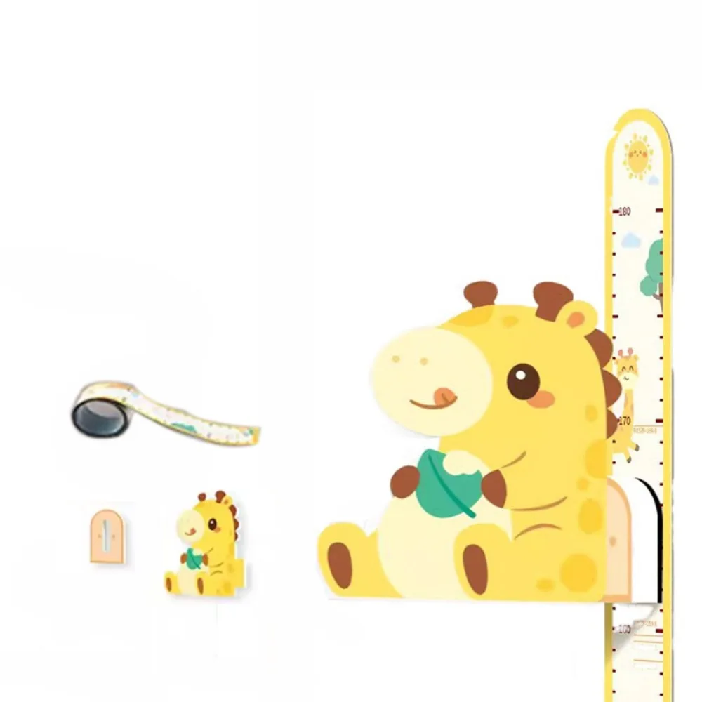 

3D Children's Magnetic Sticker Cartoon Magnetic Adsorpt Baby Height Wall Stickers with Removable Ruler 65-180cm