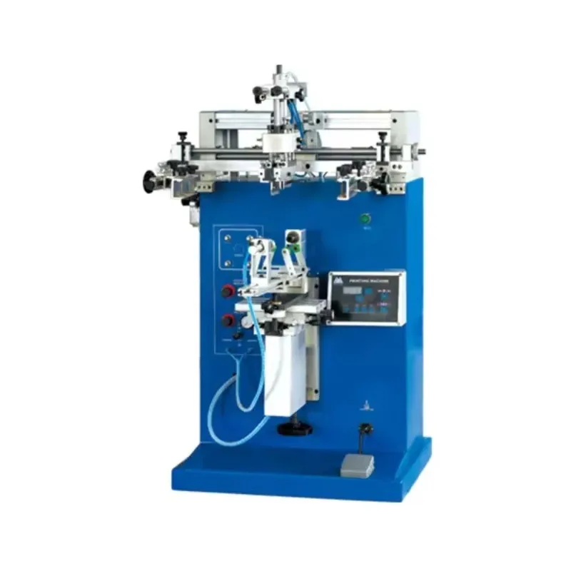 Cylindrical Bottle Screen Printing Machine,Paper Cup Screen Printer,Curved Screen Printing Machine For Plastic Cups