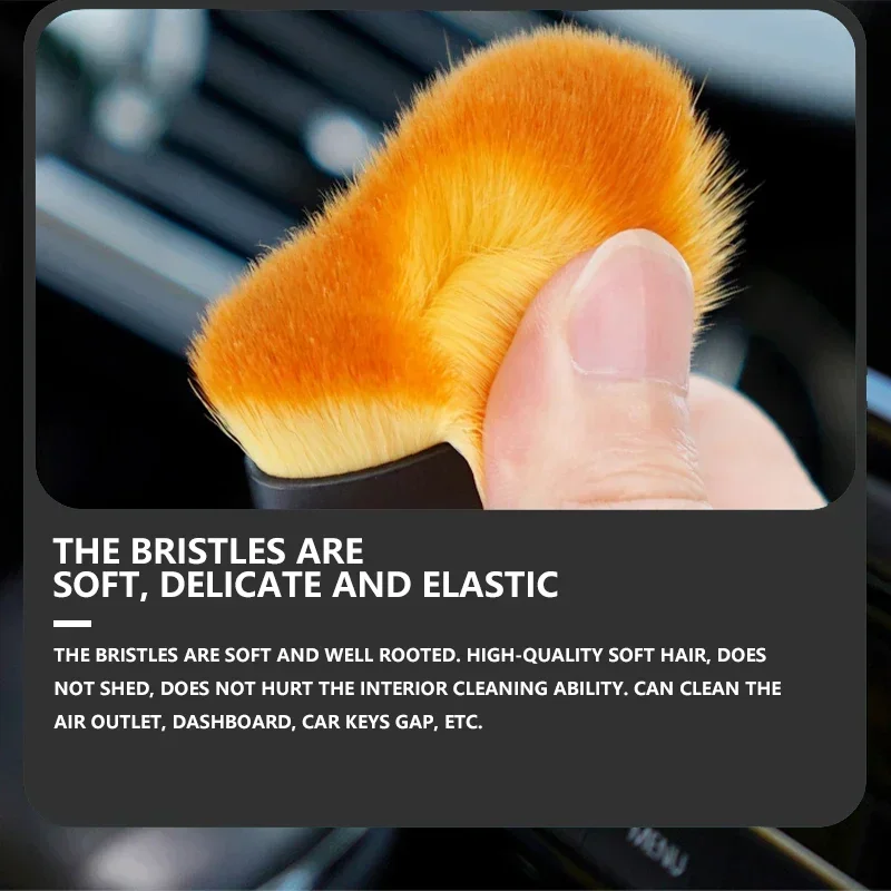 أداة تنظيف السيارة الداخلية مكيف الهواء منفذ الهواء تنظيف فرشاة ناعمة لأودي A4 A3 A5 A6 A7 A8 Q3 Q5 Q7 Q8 B5 B6 B7 B8 B9 #6