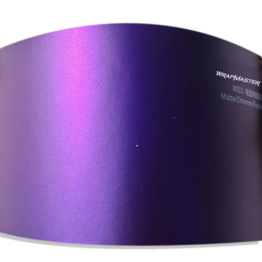 Wrapmaster 5M/10M/18M Easy Application Matte Chrome Purple Vinyl Wrap Supplier Car Paint Film