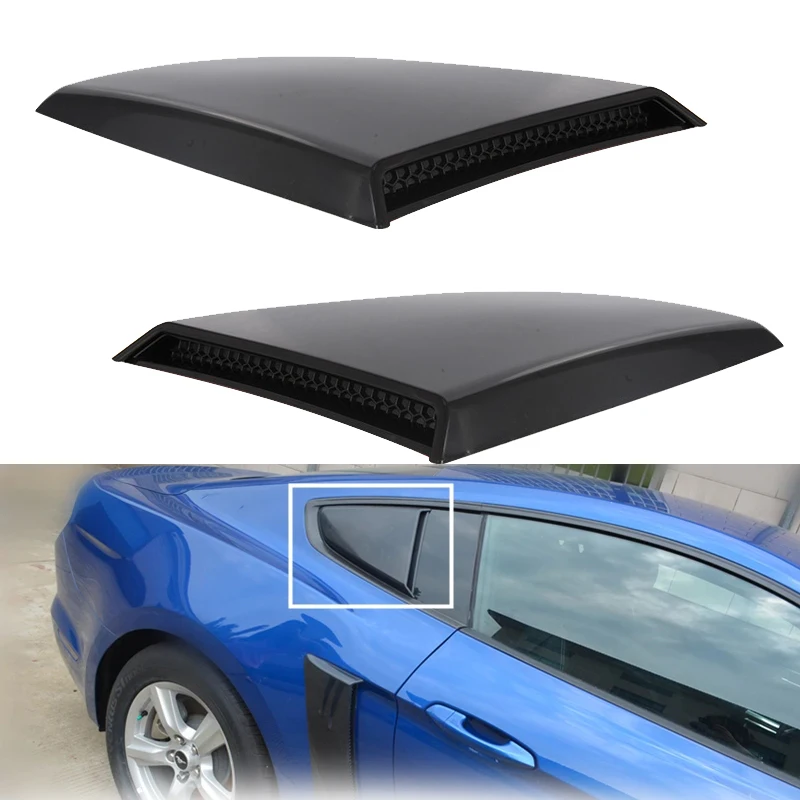 Car Rear Triangular Window Trim Panel Rear Window Shutter GT Type Rear Triangular Window Shutter for Mustang 2015-2019