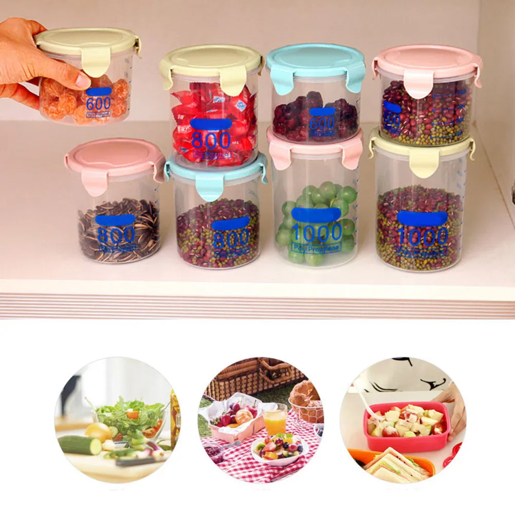 Juego de 3 Recipientes para Almacenamiento de Granos de 1500 ml, Herméticos, Organizadores de Alimentos Secos, Transparentes, Libres de BPA, para Cereales, Snacks y Arroz