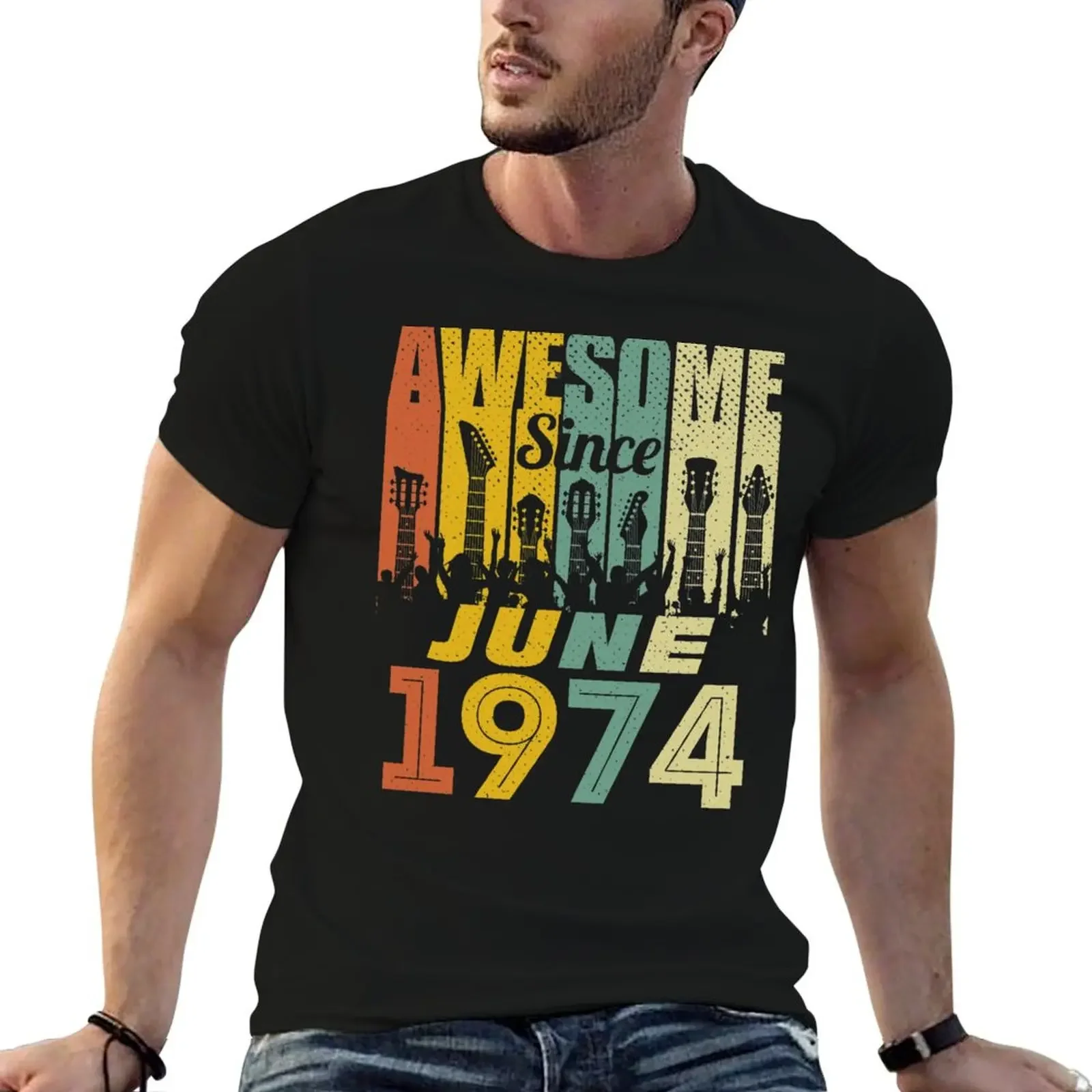 

Awesome Since June 1974 Birthday Gift Ideas T-Shirt anime stuff sweat mens designer clothes