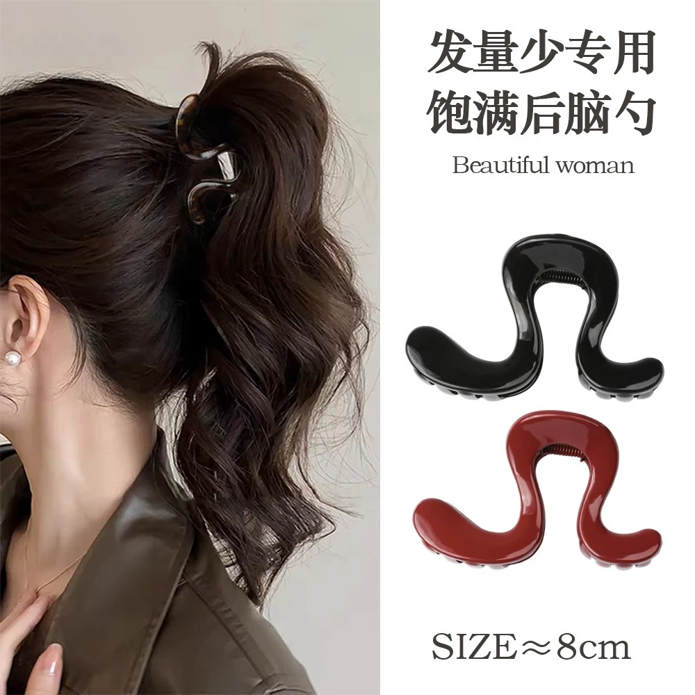 

Irregular Acrylic Hair Claw Clips Elegant Jaw Hairpins for Women Half Updo Styling Tools for Fine Thin Hair Chic Accessories