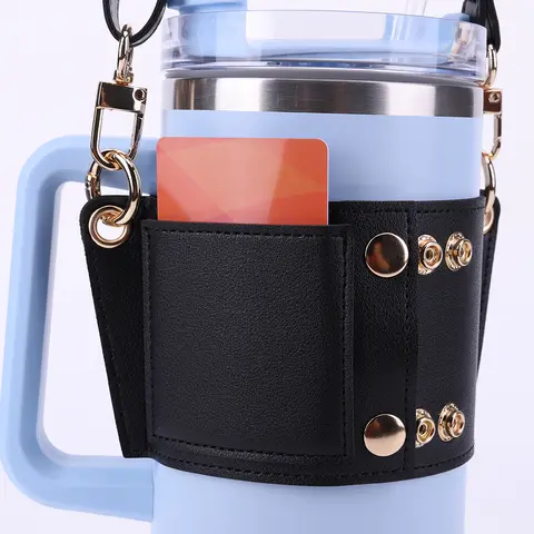 6 best sales leather bottle holder - №6