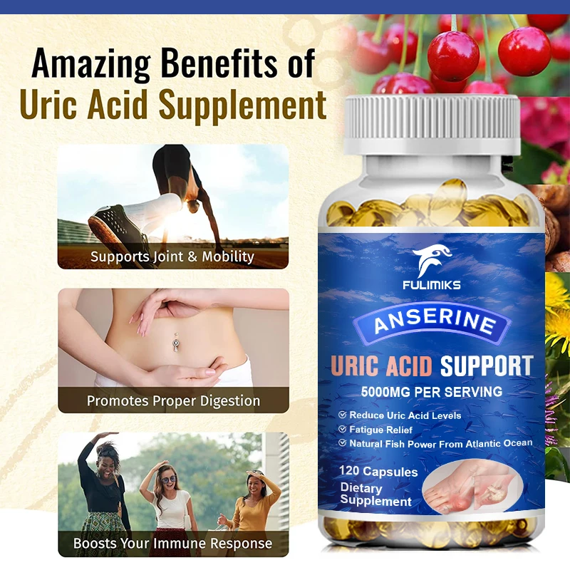 Rheumatism, Herbal Uric Acid Cleanse & Detox - Daily Kidney Cleanse Uric Acid Support - Joint Supplement & Detox For Men & Women